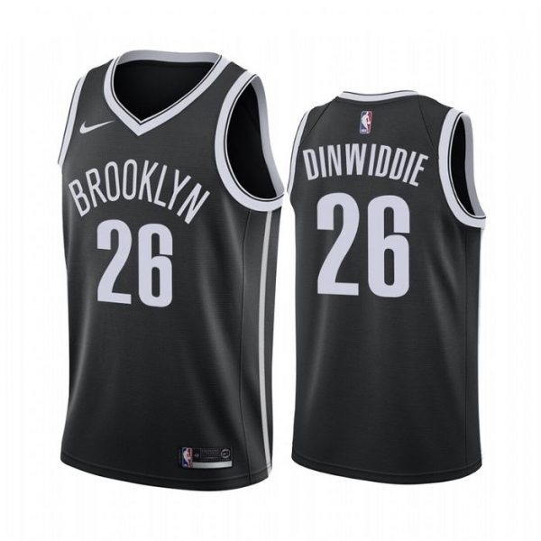 Personalized Men’s Spencer Dinwiddie Brooklyn Nets Basketball Jersey Black