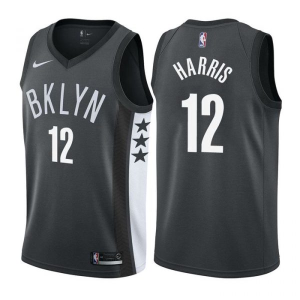 Personalized Men’s Joe Harris Brooklyn Nets Basketball Jersey Gray
