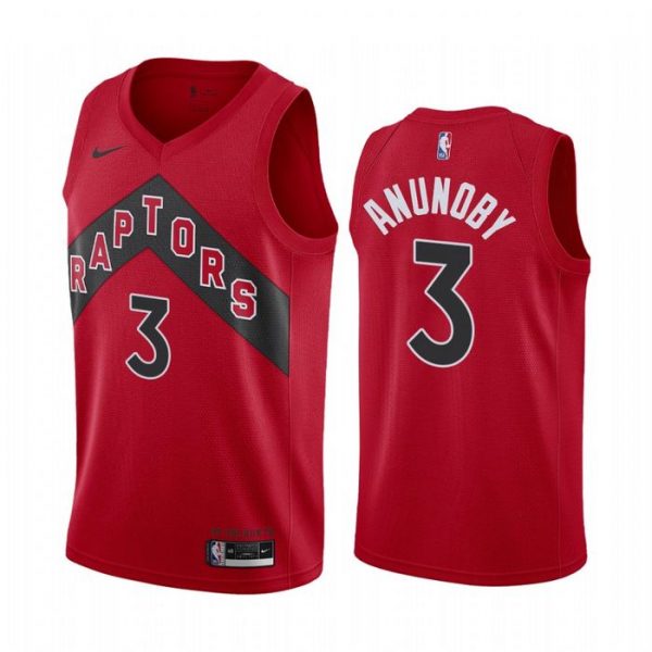 Personalized Men’s OG Anunoby Toronto Raptors Basketball Jersey Red