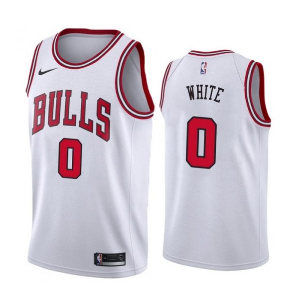 Personalized Men’s Coby White Chicago Bulls Basketball Jersey White Association