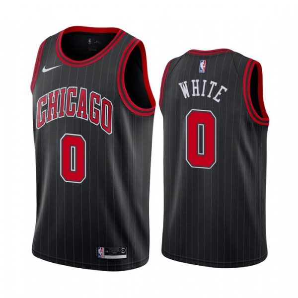 Personalized Men’s Coby White Chicago Bulls Basketball Jersey Black Statement
