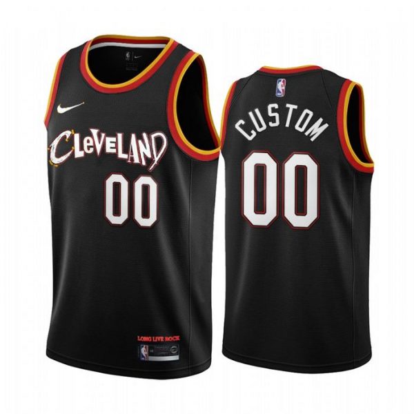 Personalized Men’s Cleveland Cavaliers Basketball Jersey Black
