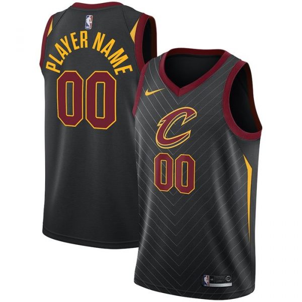 Personalized Men’s Cleveland Cavaliers Basketball Jersey Black