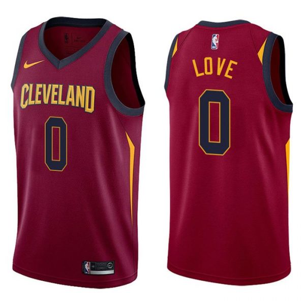 Personalized Men’s Kevin Love Cleveland Cavaliers Basketball Jersey Wine