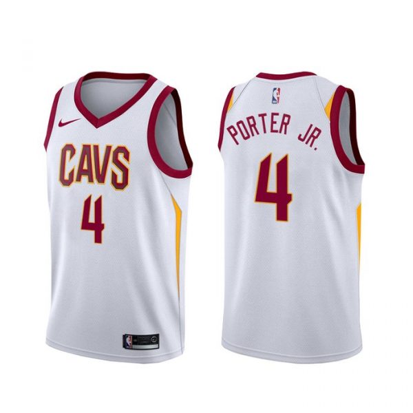 Personalized Men’s Kevin Porter Jr. Cleveland Cavaliers Basketball Jersey White Association
