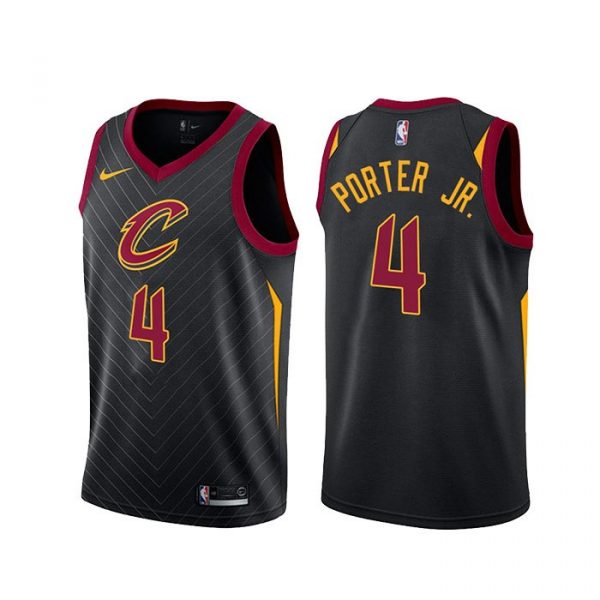 Personalized Men’s Kevin Porter Jr. Cleveland Cavaliers Basketball Jersey Black Statement