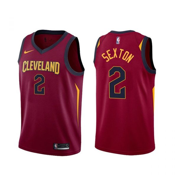 Personalized Men’s Collin Sexton Cleveland Cavaliers Basketball Jersey Wine