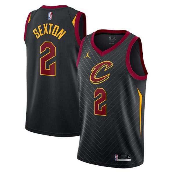 Personalized Men’s Collin Sexton Cleveland Cavaliers Basketball Jersey Black Statement