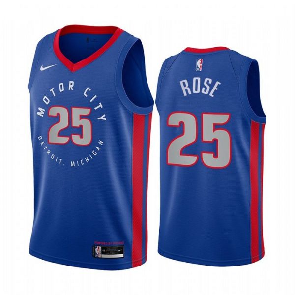 Personalized Men’s Derrick Rose Detroit Pistons Basketball Jersey Navy