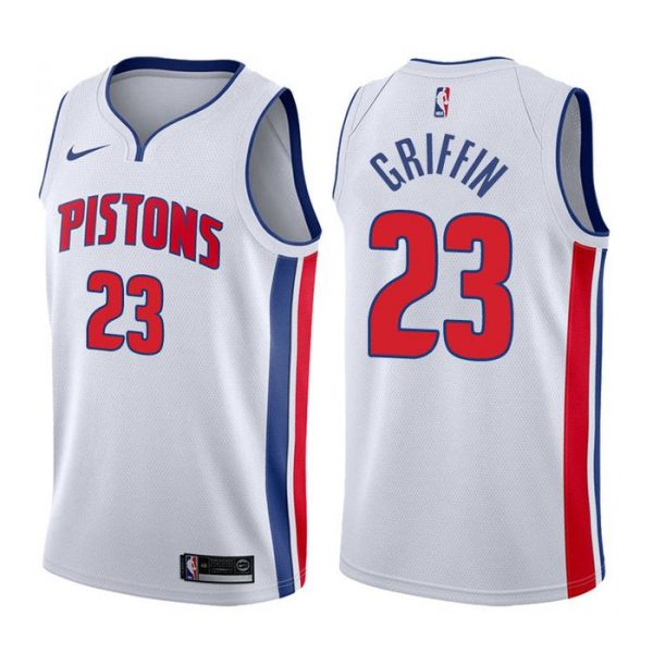 Personalized Men’s Blake Griffin Detroit Pistons Basketball Jersey White
