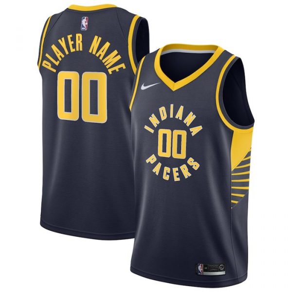 Personalized Men’s Indiana Pacers Basketball Jersey Navy