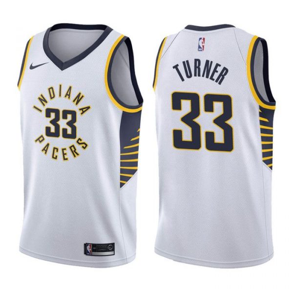 Personalized Men’s Myles Turner Indiana Pacers Basketball Jersey White