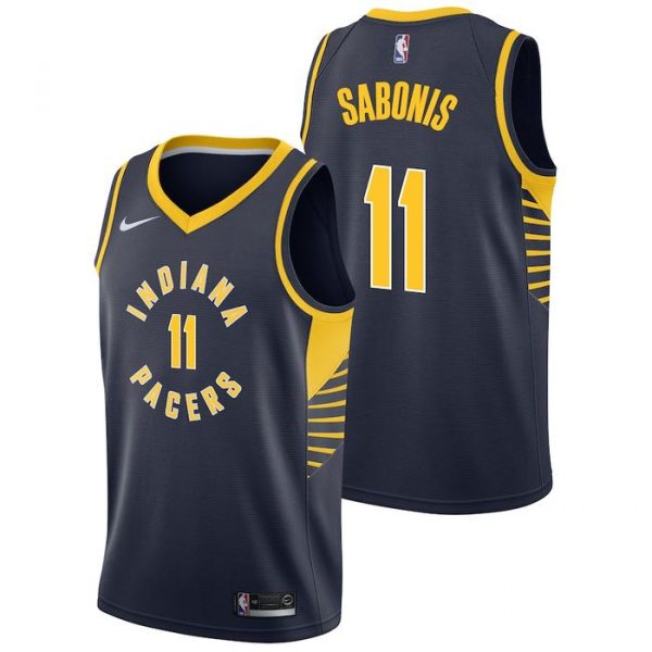 Personalized Men’s Domantas Sabonis Indiana Pacers Basketball Jersey Navy
