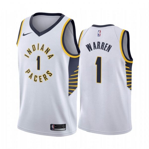 Personalized Men’s T.J. Warren Indiana Pacers Basketball Jersey White