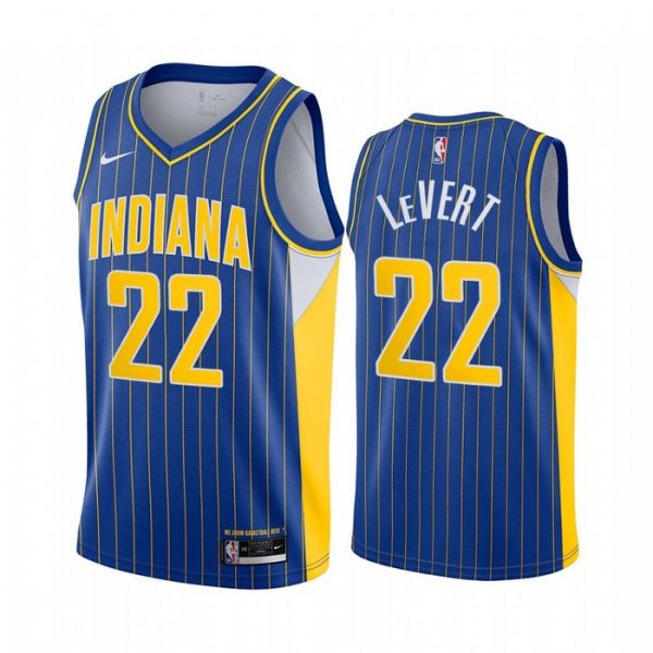 Personalized Men’s Caris LeVert Indiana Pacers Basketball Jersey Blue