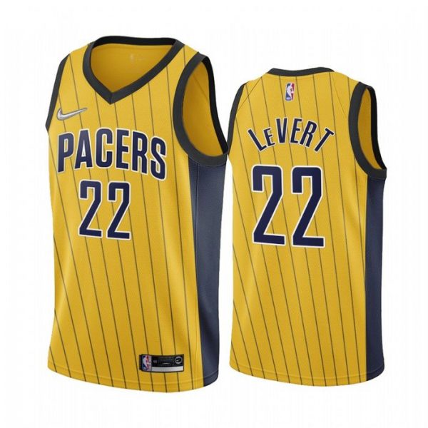 Personalized Men’s Caris LeVert Indiana Pacers Basketball Jersey Gold