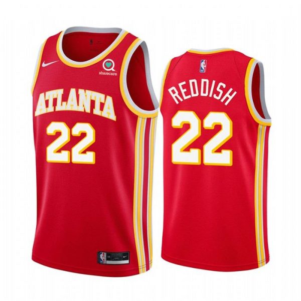 Personalized Men’s Cam Reddish Atlanta Hawks Basketball Jersey Red