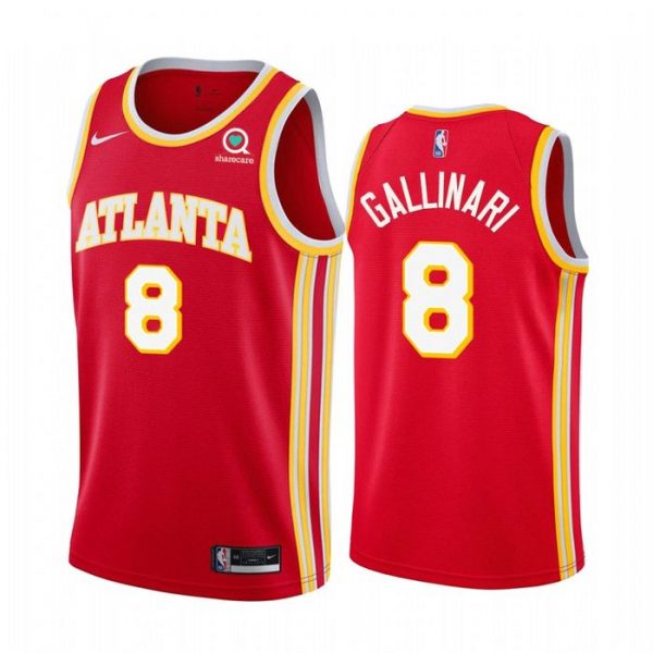 Personalized Men’s Danilo Gallinari Atlanta Hawks Basketball Jersey Red