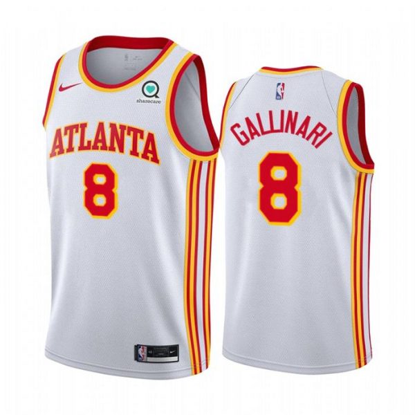 Personalized Men’s Danilo Gallinari Atlanta Hawks Basketball Jersey White
