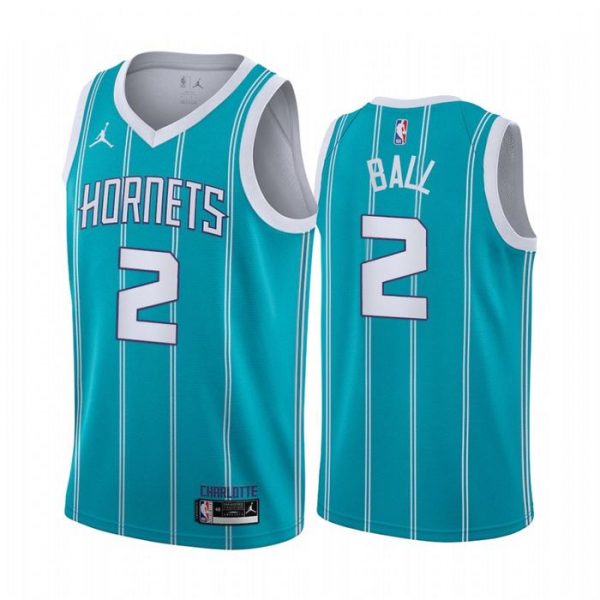 Personalized Men’s LaMelo Ball Charlotte Hornets Basketball Jersey Teal