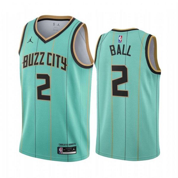 Personalized Men’s LaMelo Ball Charlotte Hornets Basketball Jersey Green
