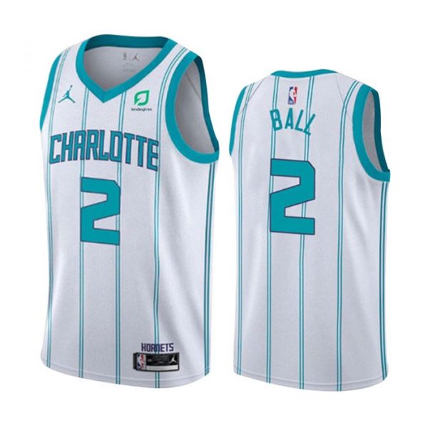 Personalized Men’s LaMelo Ball Charlotte Hornets Basketball Jersey White