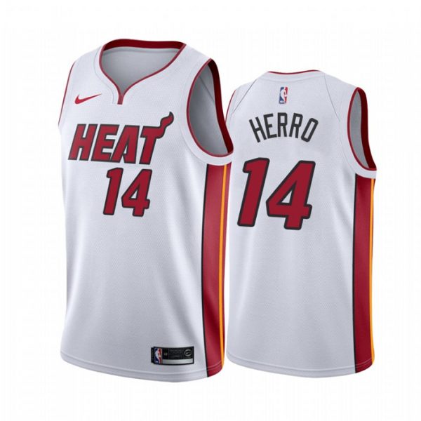 Personalized Men’s Tyler Herro Miami Heat Basketball Jersey White