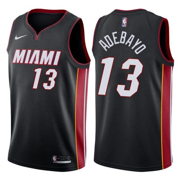 Personalized Men’s Bam Adebayo Miami Heat Basketball Jersey Black