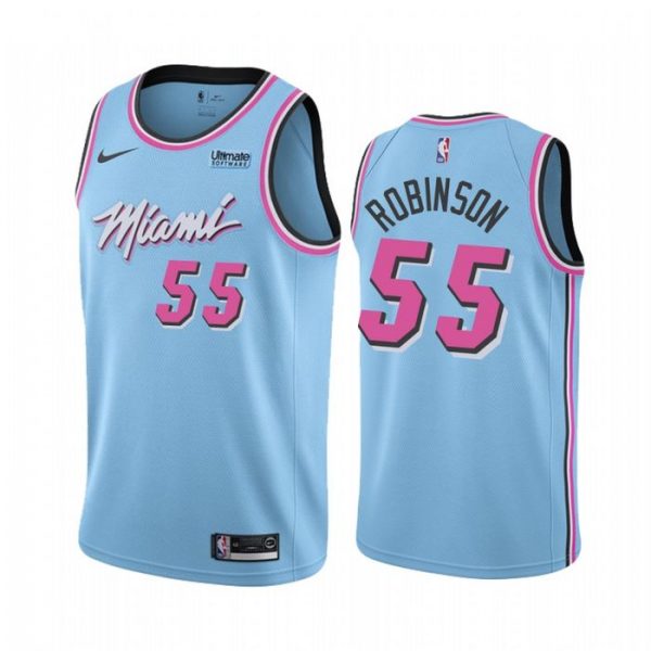Personalized Men’s Duncan Robinson Miami Heat Basketball Jersey Blue