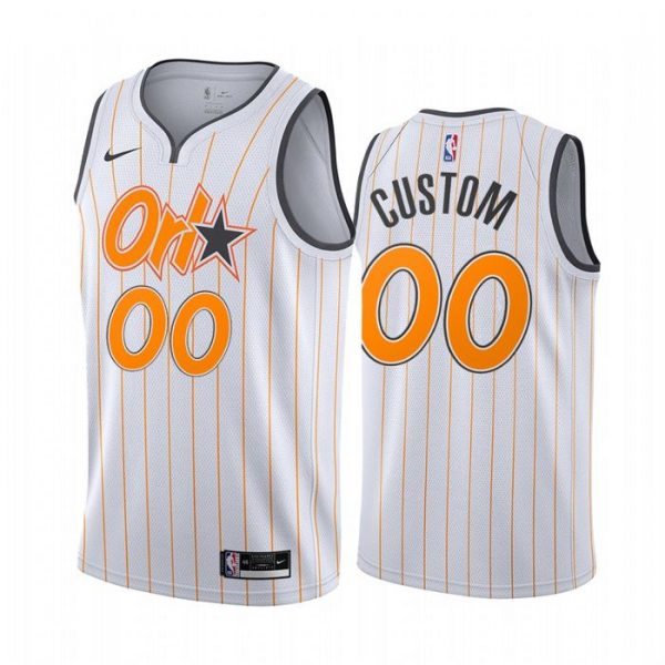 Personalized Men’s Orlando Magic Basketball Jersey White