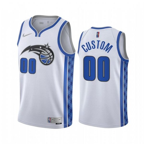 Personalized Men’s Orlando Magic Basketball Jersey White