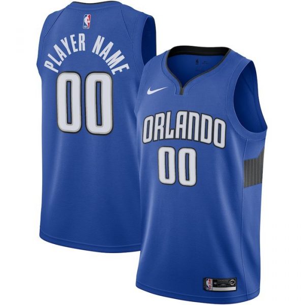 Personalized Men’s Orlando Magic Basketball Jersey Blue