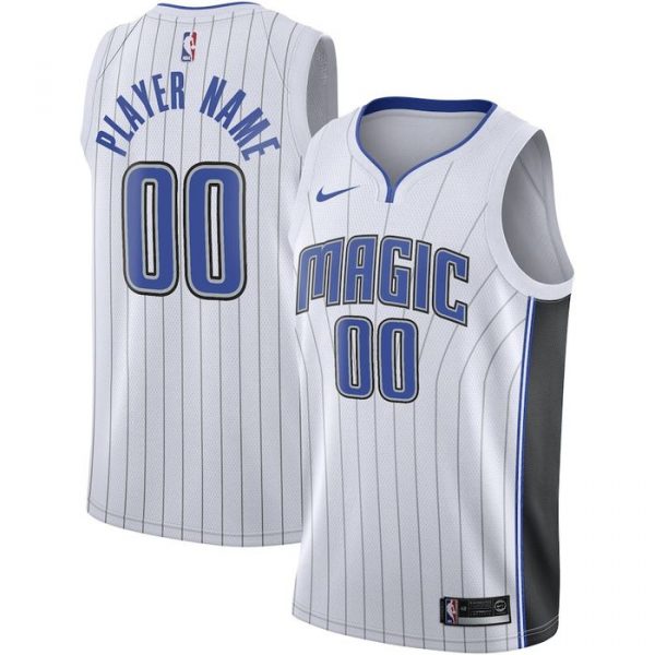 Personalized Men’s Orlando Magic Basketball Jersey White