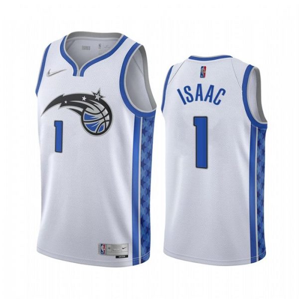 Personalized Men’s Jonathan Isaac Orlando Magic Basketball Jersey White
