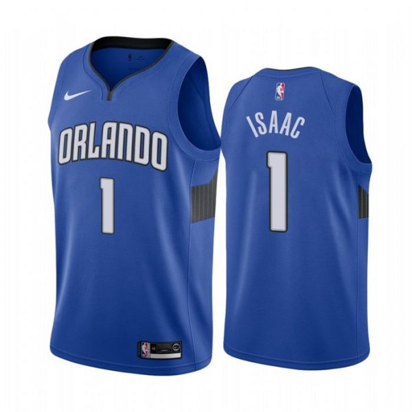 Personalized Men’s Jonathan Isaac Orlando Magic Basketball Jersey Blue