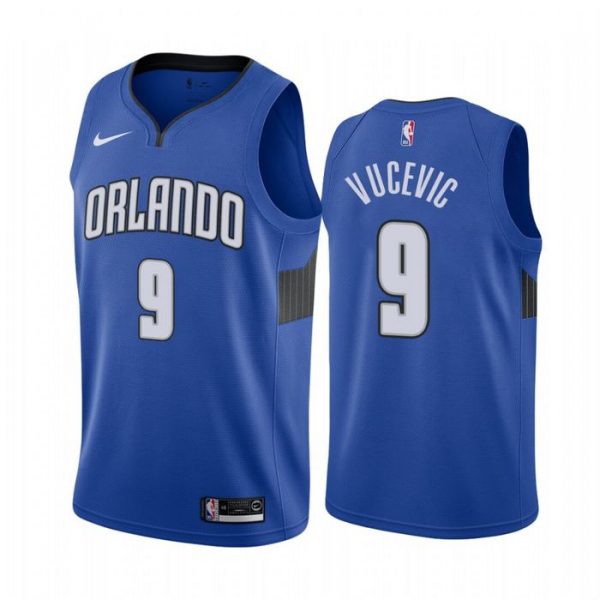 Personalized Men’s Nikola Vucevic Orlando Magic Basketball Jersey Blue