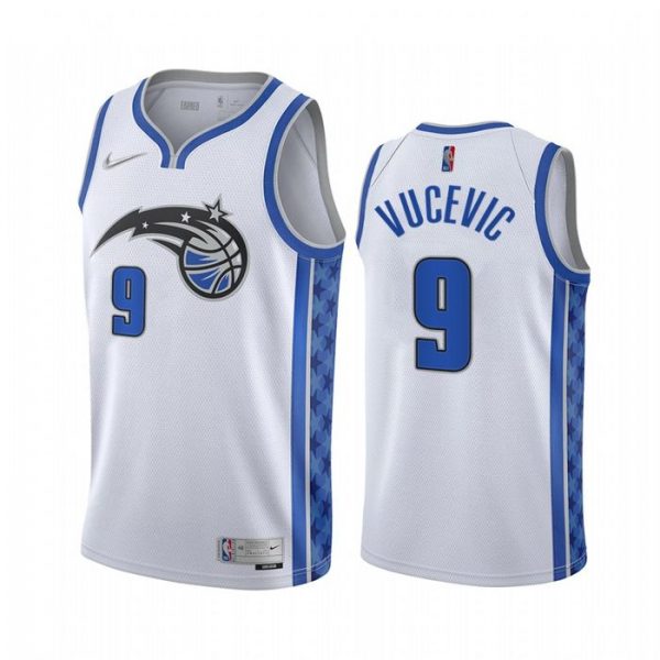 Personalized Men’s Nikola Vucevic Orlando Magic Basketball Jersey White