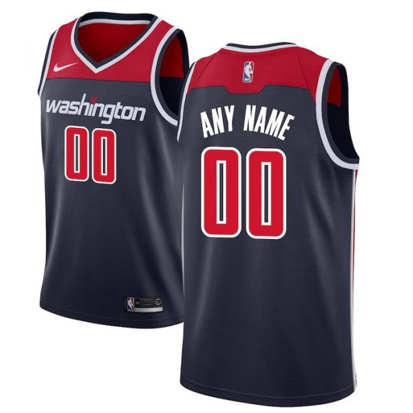 Personalized Men’s Washington Wizards Basketball Jersey Navy