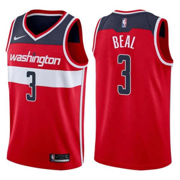 Personalized Men’s Bradley Beal Washington Wizards Basketball Jersey Red