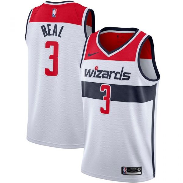 Personalized Men’s Bradley Beal Washington Wizards Basketball Jersey White