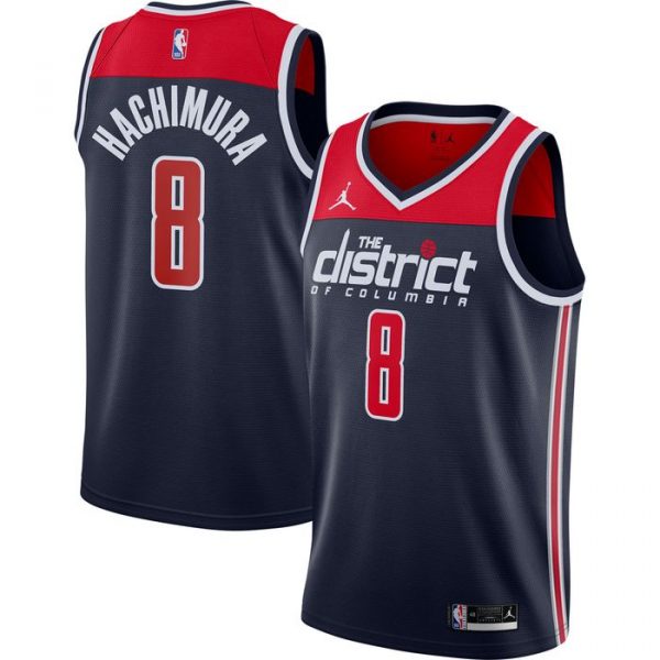 Personalized Men’s Rui Hachimura Washington Wizards Basketball Jersey Navy