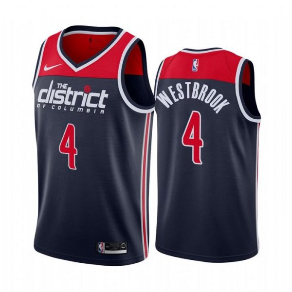 Personalized Men’s Russell Westbrook Washington Wizards Basketball Jersey Navy