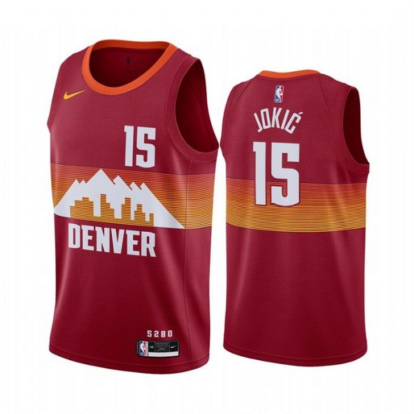 Personalized Men’s Nikola Jokić Denver Nuggets Basketball Jersey Orange