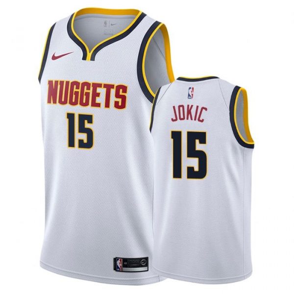 Personalized Men’s Nikola Jokić Denver Nuggets Basketball Jersey White