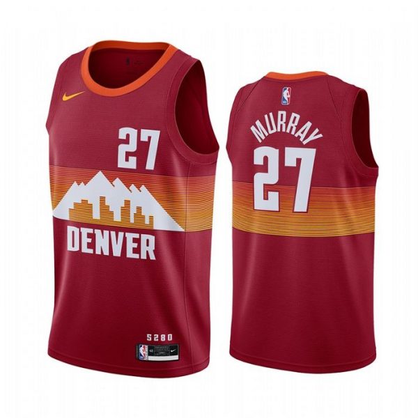 Personalized Men’s Jamal Murray Denver Nuggets Basketball Jersey Orange