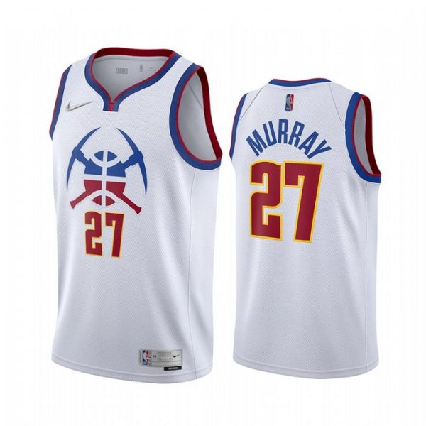 Personalized Men’s Jamal Murray Denver Nuggets Basketball Jersey White