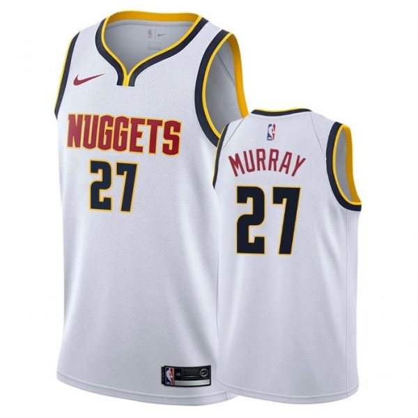 Personalized Men’s Jamal Murray Denver Nuggets Basketball Jersey White