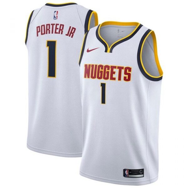 Personalized Men’s Michael Porter Jr. Denver Nuggets Basketball Jersey White