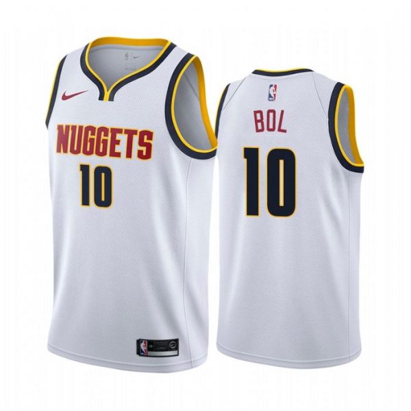Personalized Men’s Bol Bol Denver Nuggets Basketball Jersey White