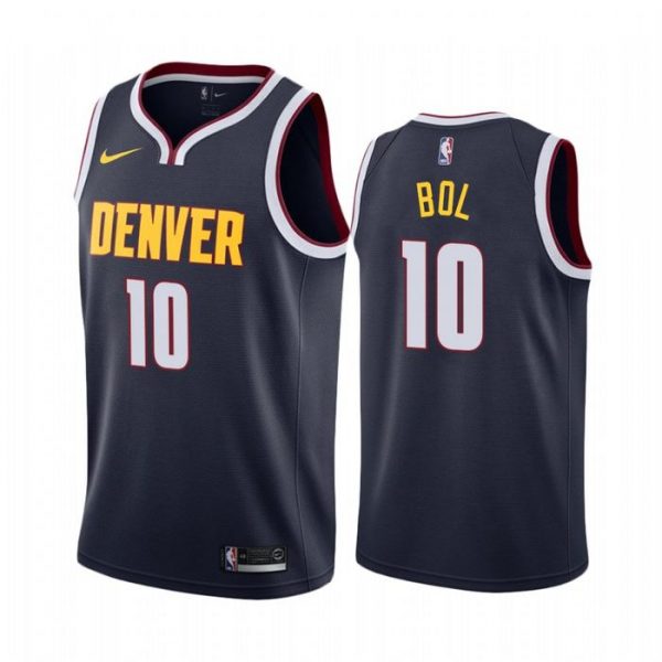 Personalized Men’s Bol Bol Denver Nuggets Basketball Jersey Navy